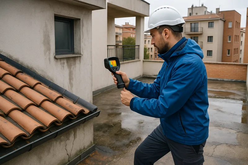 Ricerca infiltrazioni tetti balconi terrazzi a Milano